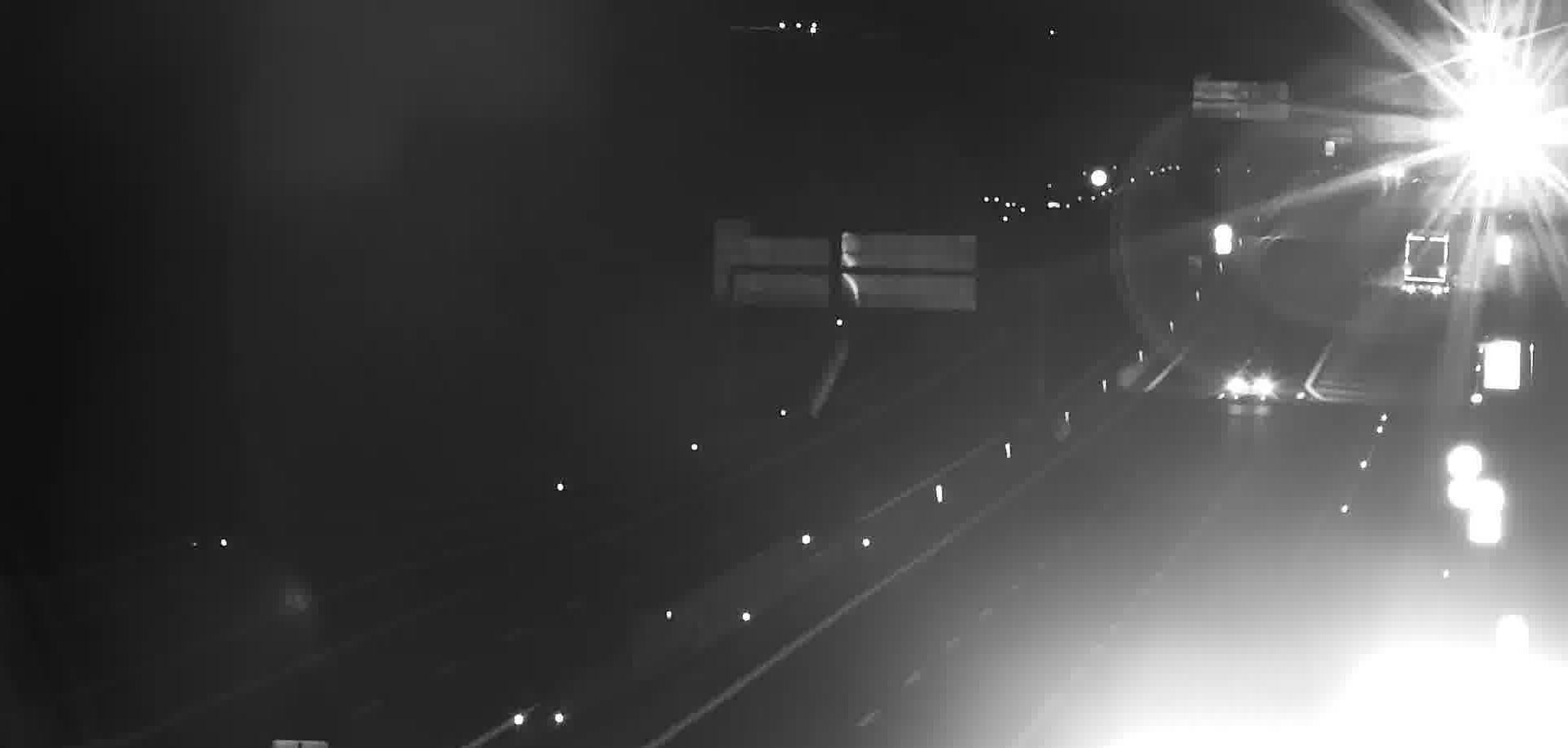 Traffic camera view with a detected stopped vehicle